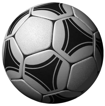 a soccer ball on a white background