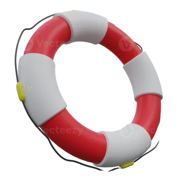 an inflatable life ring