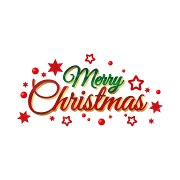 the word merry christmas written in gold and red stars