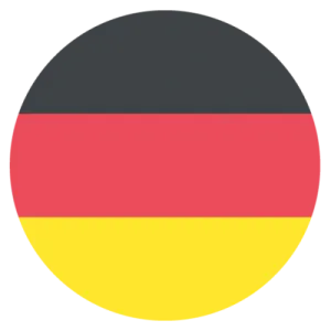 the german flag in a circle