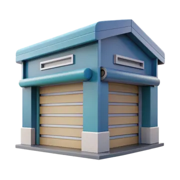 an image of a blue mailbox
