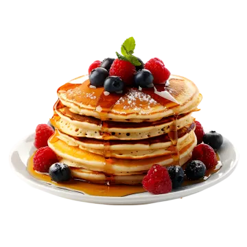 a stack of pancakes