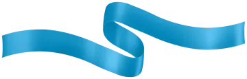 a blue ribbon on a white background