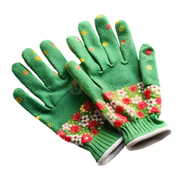 a pair of gardening gloves on a white background