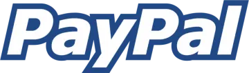 the paypal logo on a white background