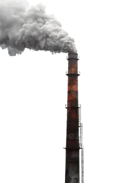 a chimney with smoke coming out of it