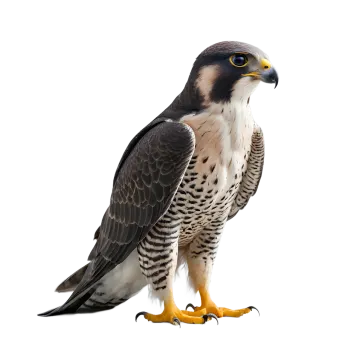 a close up of a bird on a white background