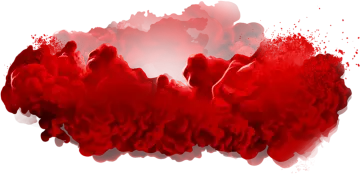 red ink on white background