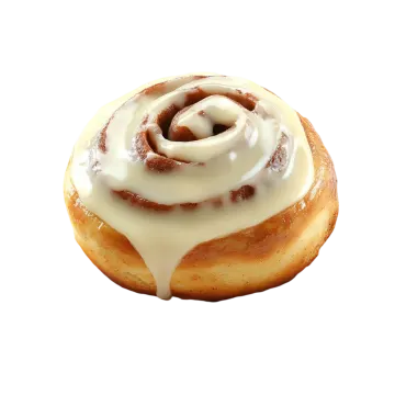 a close up of a glazed dough with icing