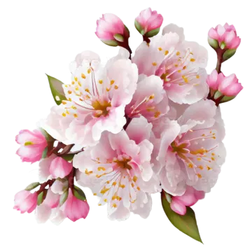 a bouquet of pink flowers on a white background