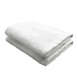 an image of a white bath towel