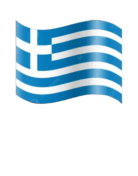 a greek flag waving in the wind