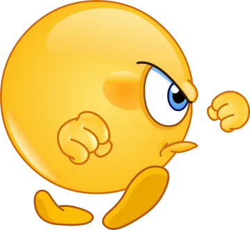 an image of a yellow ball with blue eyes