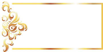 a gold frame with swirls on it