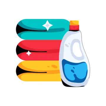 a stack of towels with a star on top