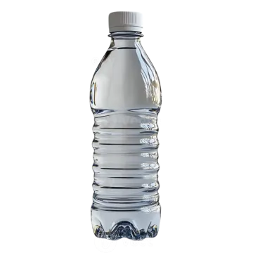 a bottle of water on a white background