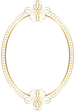 a gold frame with an ornate design