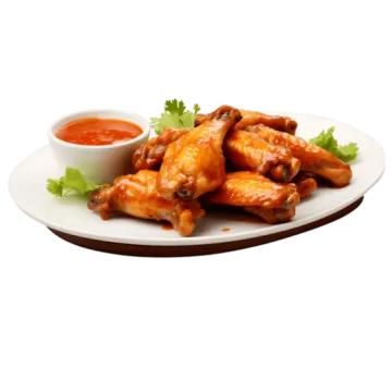 chicken wings with sauce
