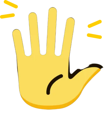 a hand with yellow light coming out