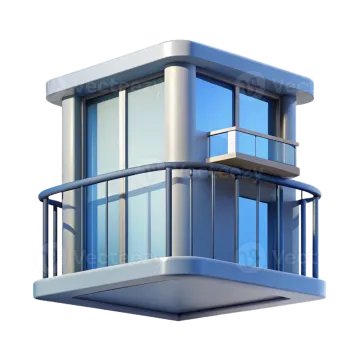 a 3d rendering of a modern building
