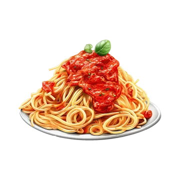 a plate of spaghetti and tomato sauce