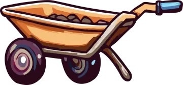 a wheelbare with wheels and wheels