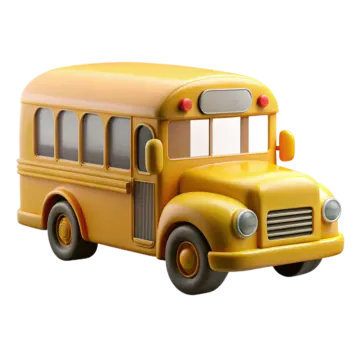 a yellow school bus on a white background