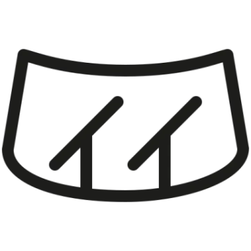 a black and white logo with the letter m on it