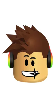 a lego character with headphones on