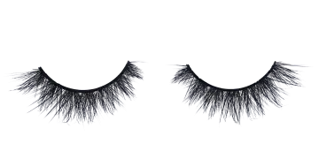 a pair of eyelashes on a white background