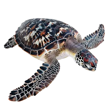 a green sea turtle swimming in the ocean