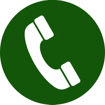 a green phone icon with a white background