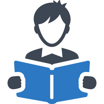 a person reading a book