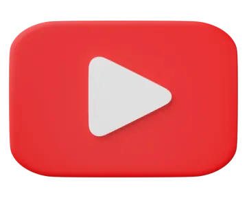 a red play button with a white arrow