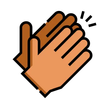a hand with two fingers on it