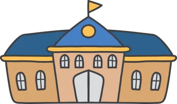 a house with a flag on top of it