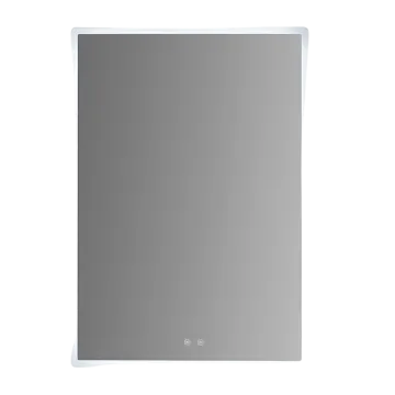 a mirror with a white frame on it