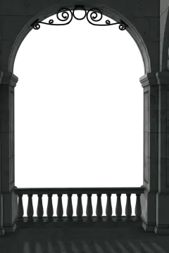 a black and white photo of an archway