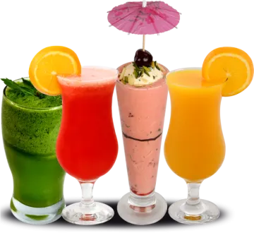 a group of drinks