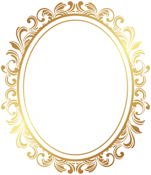 a gold frame with an ornate pattern