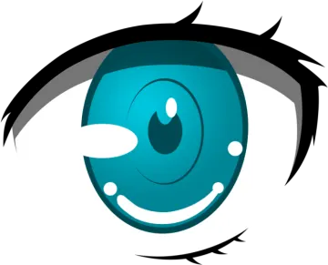 an illustration of a blue eye