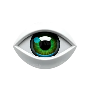 a close up view of an eye