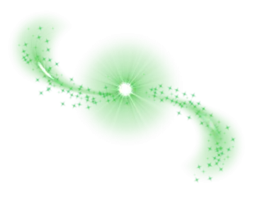 a green and white background with stars