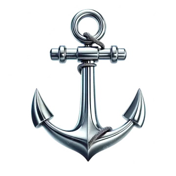 an anchor on a white background