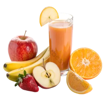 a glass of orange juice
