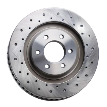 a brake disc on a white background