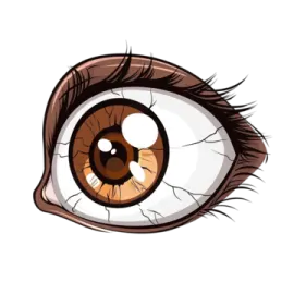 an image of a brown eye