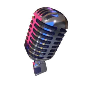 an image of a microphone on a white background