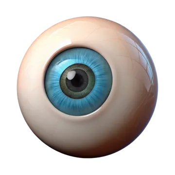a close up of an eye ball