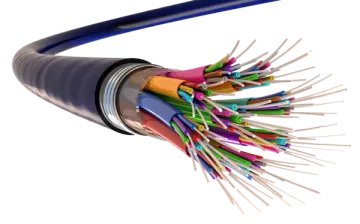 a close up view of an ethernet cable